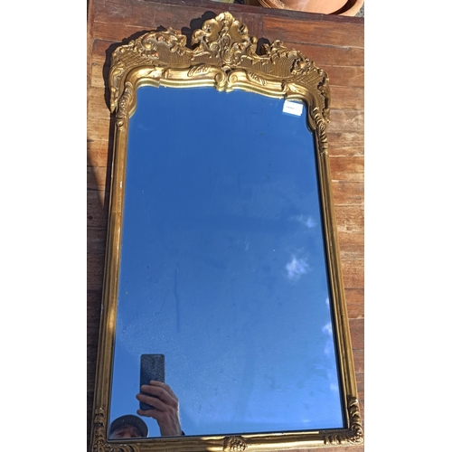 1033 - Gilt Framed Mirror 82cm x 45cm