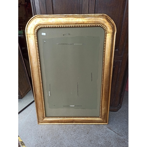 1037 - A Large Gold Frame Missing Glass.
133cm H x 93cm W.