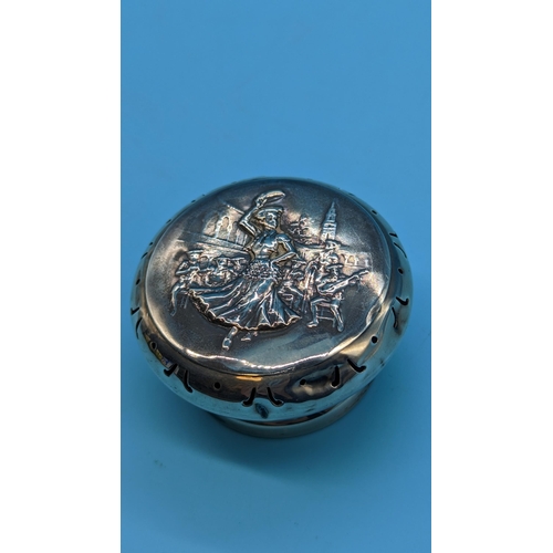 435 - Hallmarked Silver Tobacco Snuff Box.