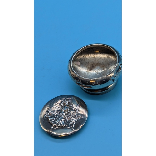 435 - Hallmarked Silver Tobacco Snuff Box.