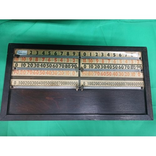 323 - A Vintage Cricket Score Board.
31cm H x 59cm W.