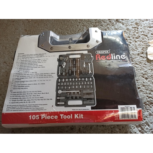 162 - Sealed Draper Redline 105 Piece Tool Kit