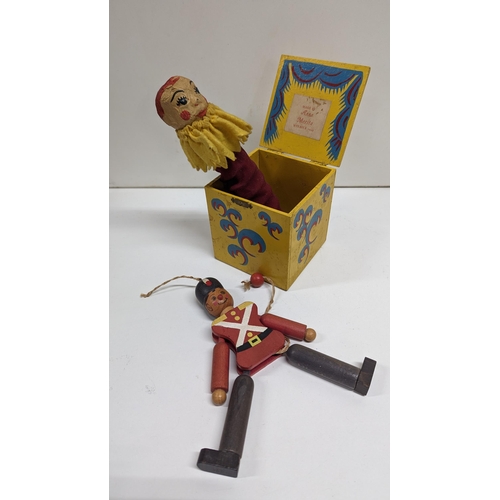 1235 - A Anna Marita Welbeck Vintage Jack In The Box And Toy Soldier.