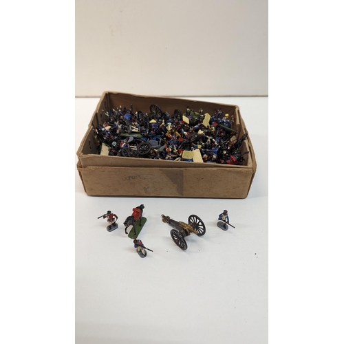 1241 - A Box of Napoleonic War Gaming Soldiers - Plastic