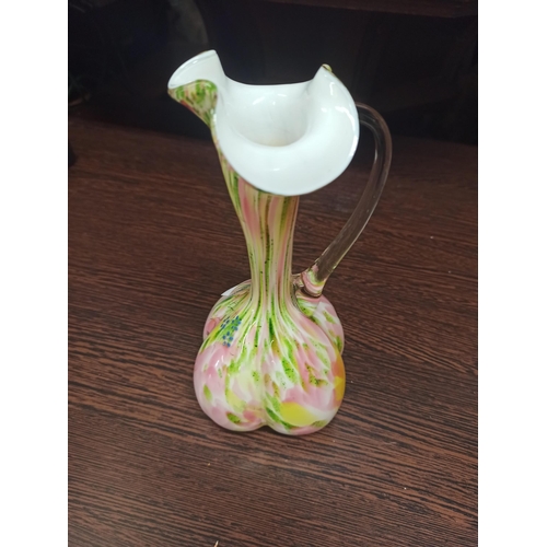 1094 - Murano Style Handled Vase.
23cm H