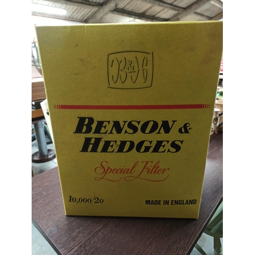 1165 - Benson & Hedges Cigarette Advertising Box. 59cm H x 46cm W x 24cm D