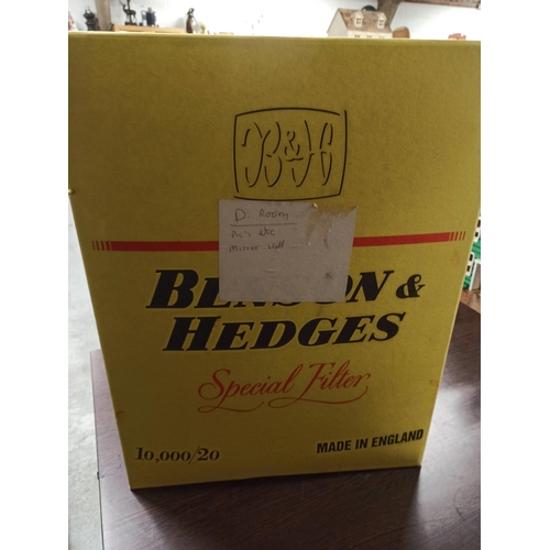 1165 - Benson & Hedges Cigarette Advertising Box. 59cm H x 46cm W x 24cm D