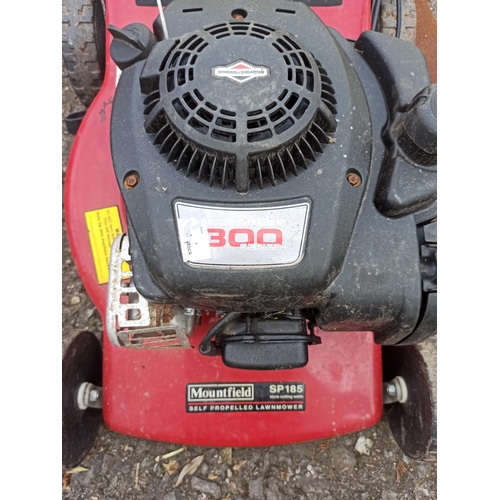 127 - Mountfield Petrol Mower with Grass Box - Seen Running