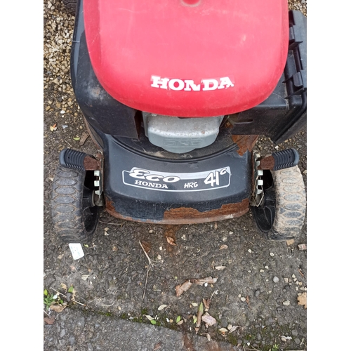 130 - Honda ECO Petrol Mower with Grass Box - Seen Running