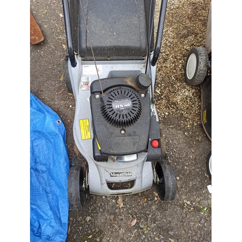 131 - A Mountfeild RS 100 Petrol Mower With Grass Box.