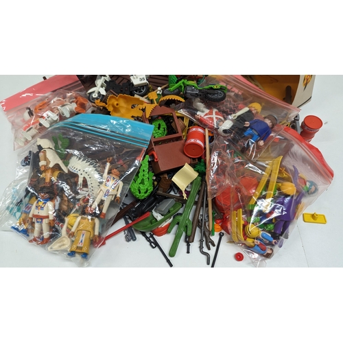 1258 - A Large Quantity of Playmobile Figures and Accessories