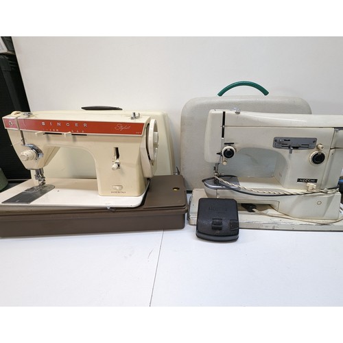 332 - 2 x Sewing Machines - Singer has no Power Supply