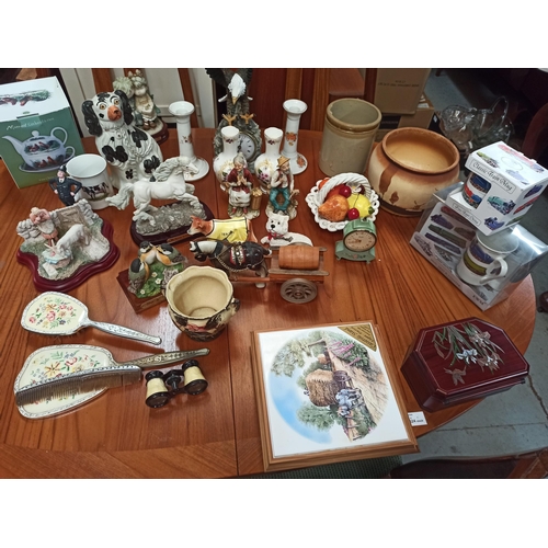 1192 - Glory Box of China and More inc. Clocks, Ornaments, Mugs, Tea Pots, Casserole Stands and Much More