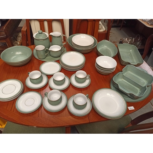 1124 - Large Mixed Box of Green Denby and Green and White approx. 40 Items