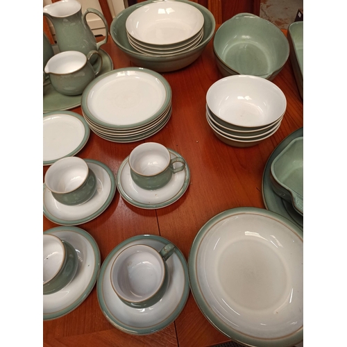 1124 - Large Mixed Box of Green Denby and Green and White approx. 40 Items