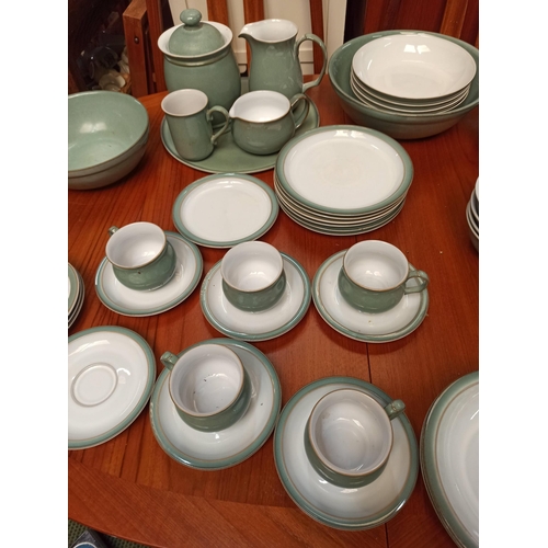 1124 - Large Mixed Box of Green Denby and Green and White approx. 40 Items