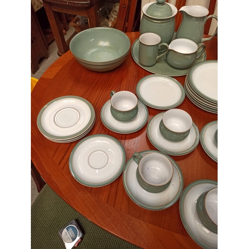 1124 - Large Mixed Box of Green Denby and Green and White approx. 40 Items