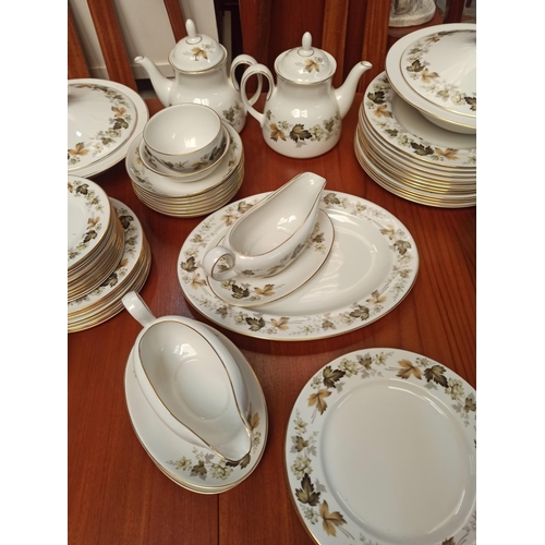 697 - Royal Doulton Larchmont Part Dinner Service Including 12 x Dinner Plates, 3 x Lidded Serving Dishes,... 