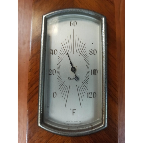 517 - Smiths Wall hanging Barometer and Thermometer