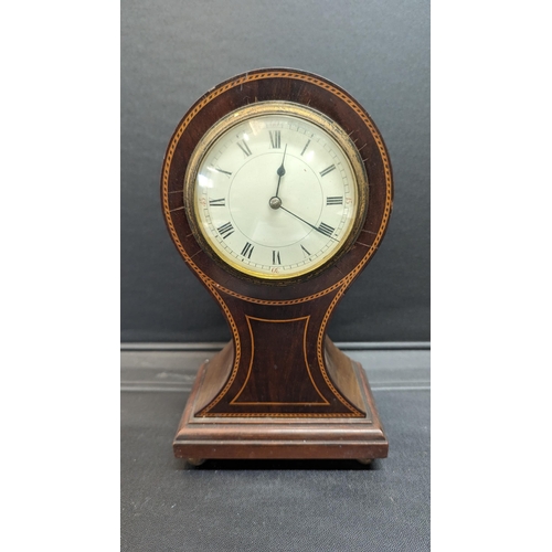 518 - An Edwardian Balloon Mantle Clock