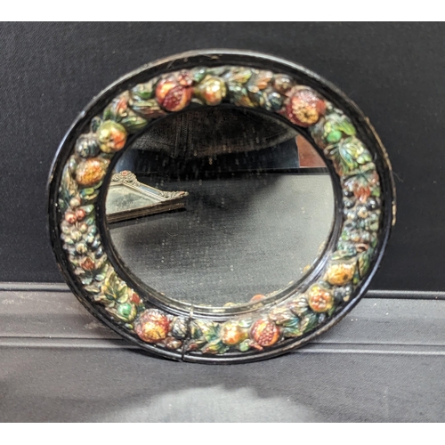 597 - An Antique Mirror 17 x 23cm