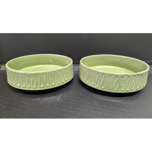 1116 - A Pair of Royal Bartonware Green Bowls