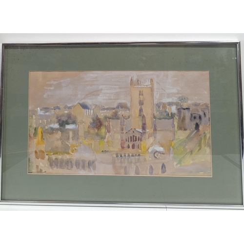 1049 - An Original Watercolour of St David's Cathedral