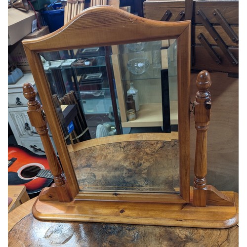 710 - A Large Pine Dressing Mirror