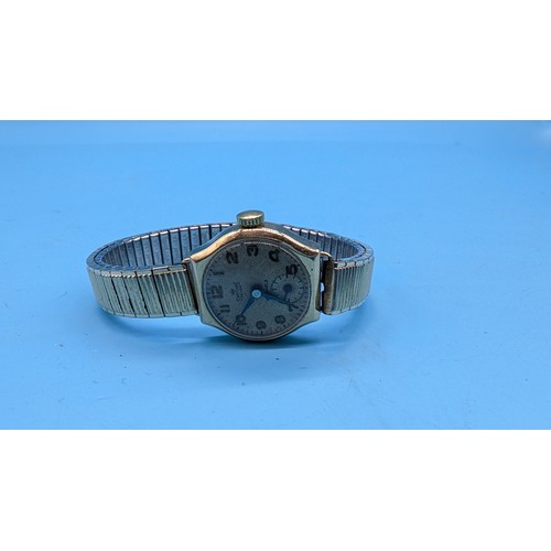 431 - A 9ct Gold Vintage Ladies Wristwatch - Strap not gold