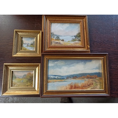 1285 - Oil Paintings x 4