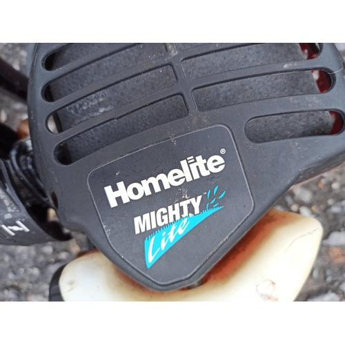 153 - Homelite Mighty Lite Hedge Trimmer, Petrol. Seen Running.