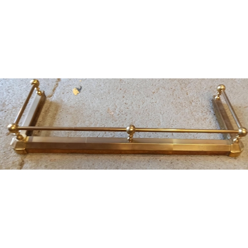 317 - A Brass Fire Surround.
100cm x 36cm.