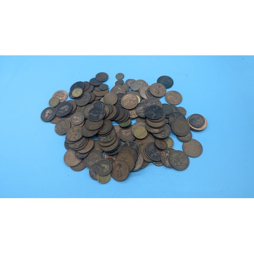 398 - A Quantity of GB Old Pennies, Half Pennies etc.