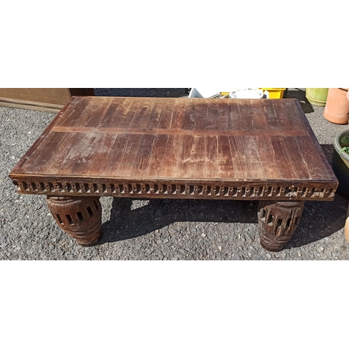 779 - Large Rustic Coffee Table 44cm x 120cm x 70cm