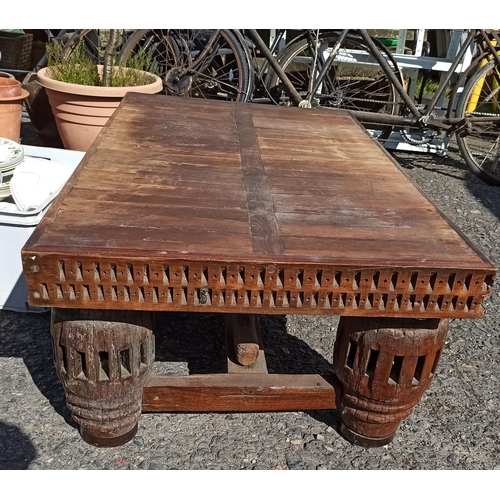 779 - Large Rustic Coffee Table 44cm x 120cm x 70cm