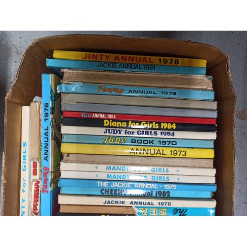 883B - Box of Mixed Annuals, Beano, Dandy, Mandy for Girls, Tammy and Many More