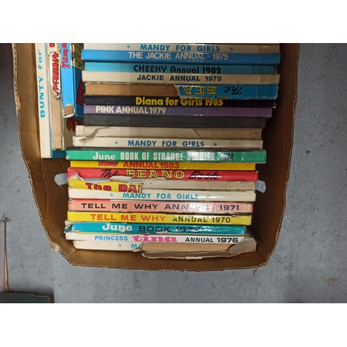 883B - Box of Mixed Annuals, Beano, Dandy, Mandy for Girls, Tammy and Many More