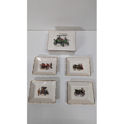 893 - A Boxed Sandland Ware Trinket Pot and Dishes