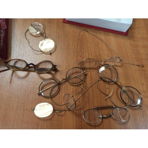 1016 - Selection of Vintage Wire Framed  Pincenez Glasses