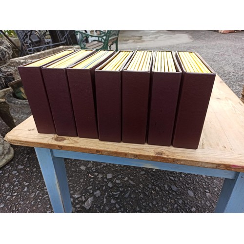 1057 - Crate of National Geographic Magazines in 16 Leather Folders