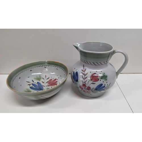 1081 - A Buchan Scottish Stoneware Bowl and Jug