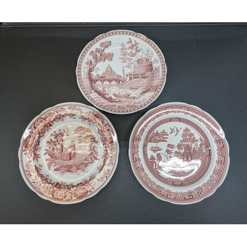 1107 - 3 x Spode Archive Collection Georgian Series Plates