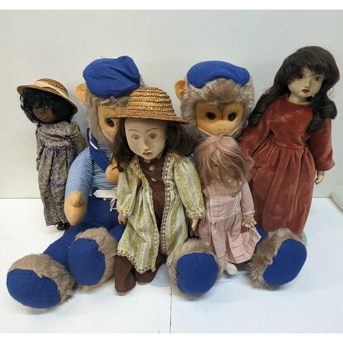 1274 - A Selection of Cuddly Toys and Dolls