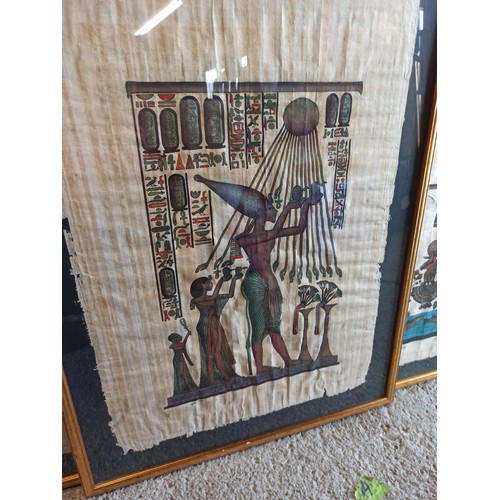 1312 - 3 x Framed Papyrus , Pictures and 2 x Other