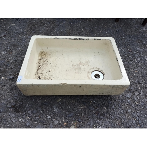 30 - An Antique Glazed Sink 14cm x 60cm x 40cm