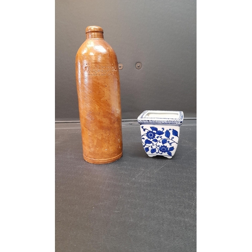 510 - A Vintage Stoneware  Gin Bottle 