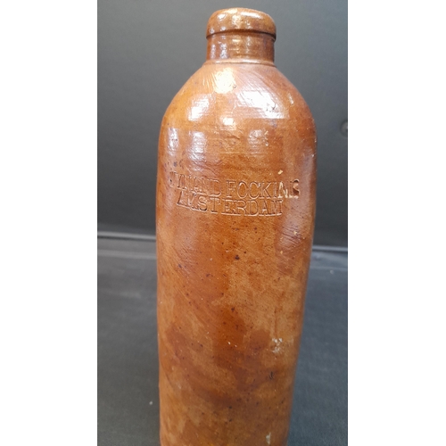 510 - A Vintage Stoneware  Gin Bottle 