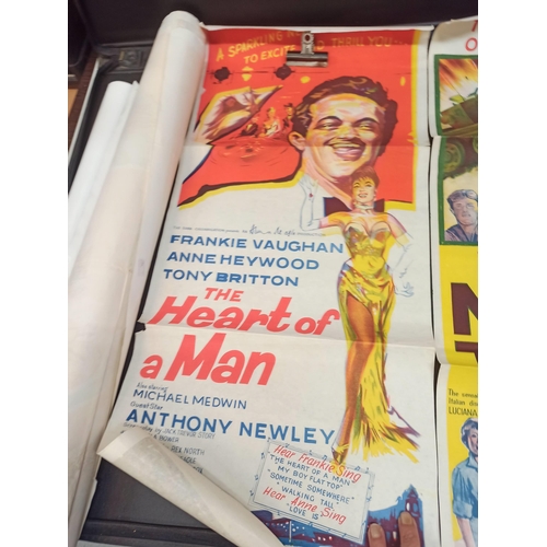 684 - Antique Film Posters x 6 including Moulin Rouge, 6 Gun Law , Return from the Ashes etc.