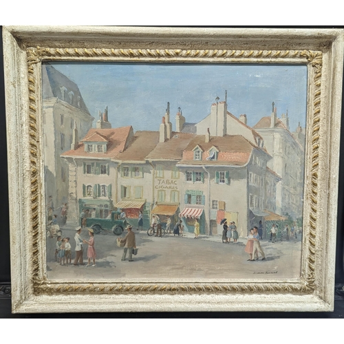 1168 - An Original Painting of a French Scene 72xm x 65cm