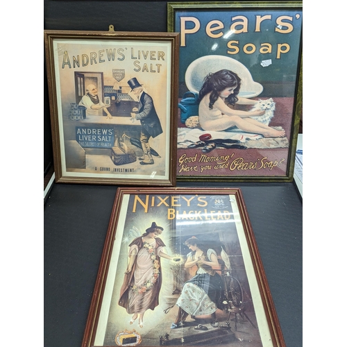 1159 - 3 x Pears Soap Prints